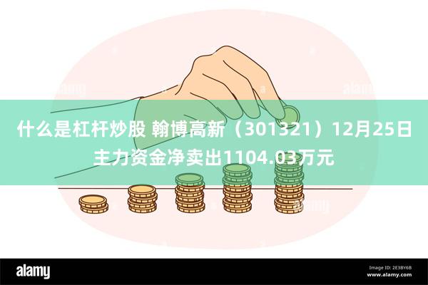 什么是杠杆炒股 翰博高新（301321）12月25日主力资金